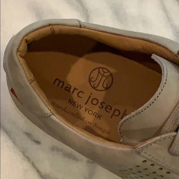 NWB Marc Joseph Astor Place Grey Suede Sneaker 8 - Picture 3 of 6